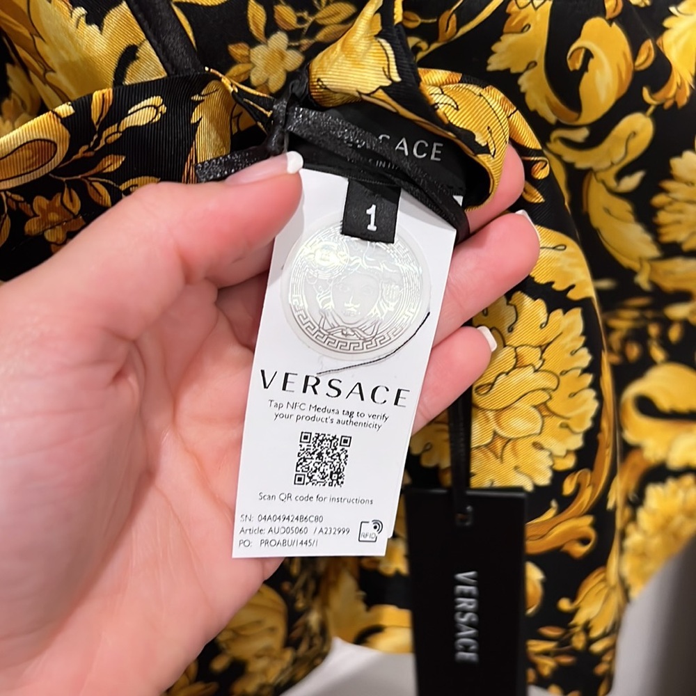 Versace Barocco Printed Silk Camisole - Picture 7 of 7